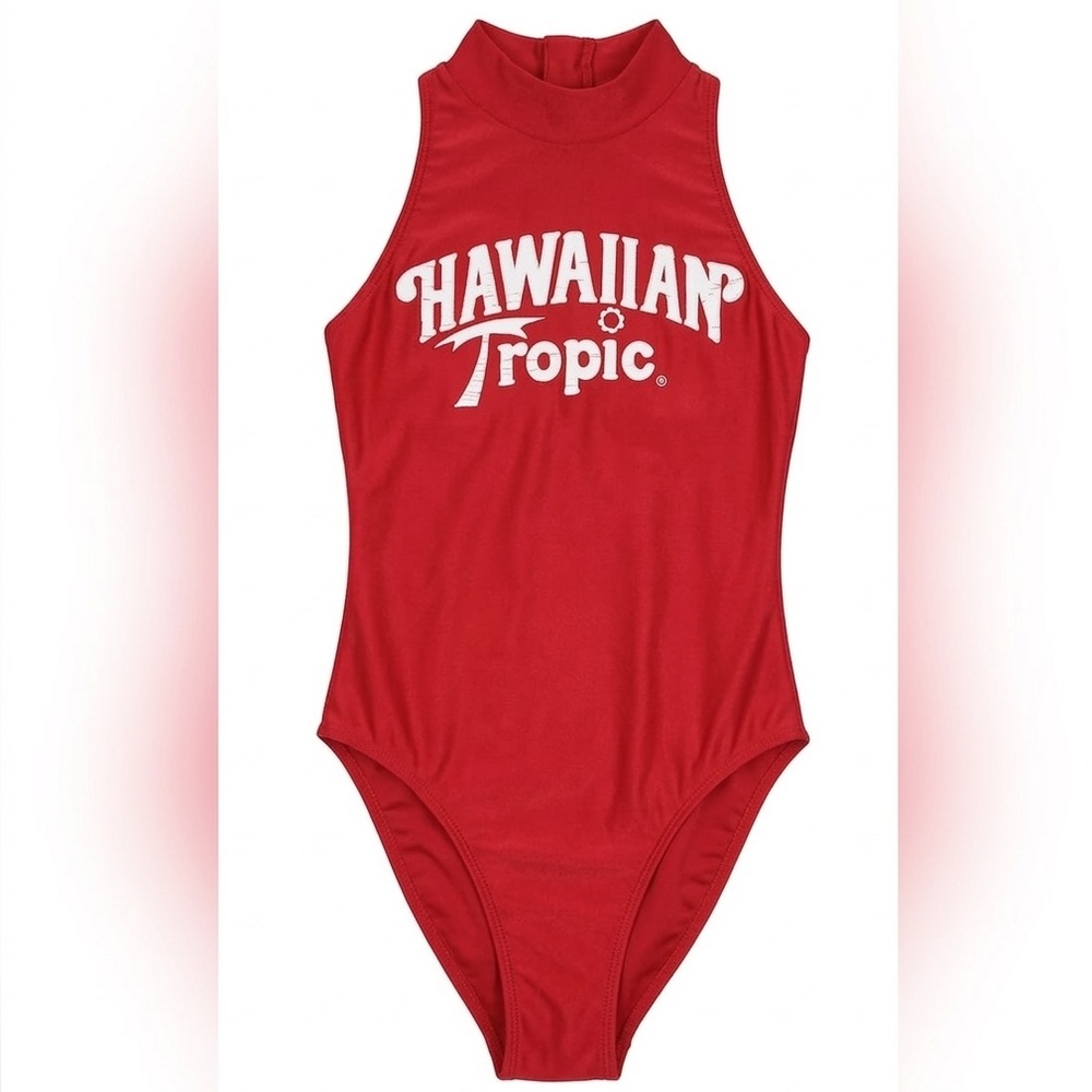 Rare! Hawaiian Tropic One Piece Model Swimsuit XS